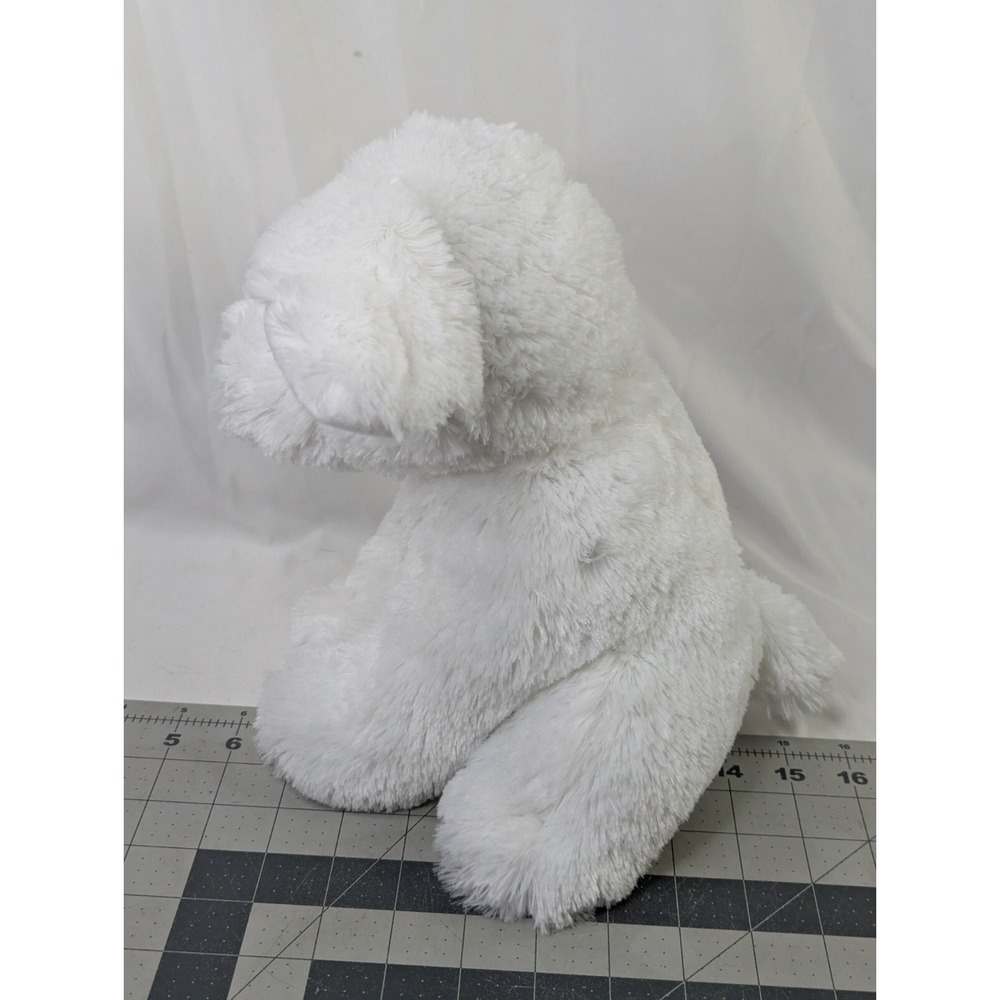 Chrisha Playful Plush White Dog Plush 11 Inch 2004 Stuffed Animal Toy - Picture 4 of 11